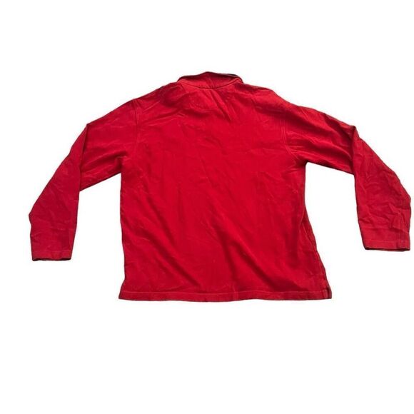 CHAPS Red 3/4 Zip Collar Pullover Size Large - Picture 2 of 7